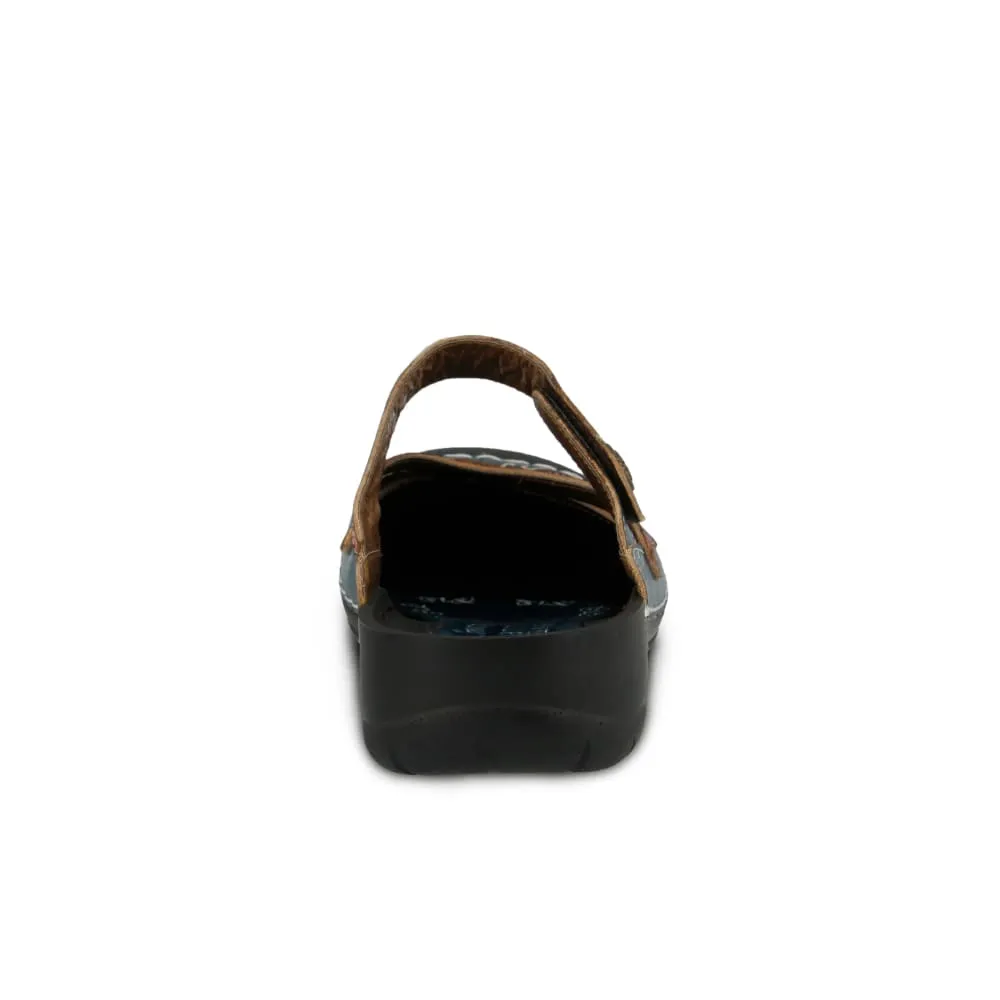 Spring Step Shoes L'Artiste Copa Hand Painted Leather Clogs
