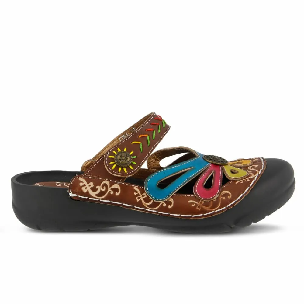 Spring Step Shoes L'Artiste Copa Hand Painted Leather Clogs