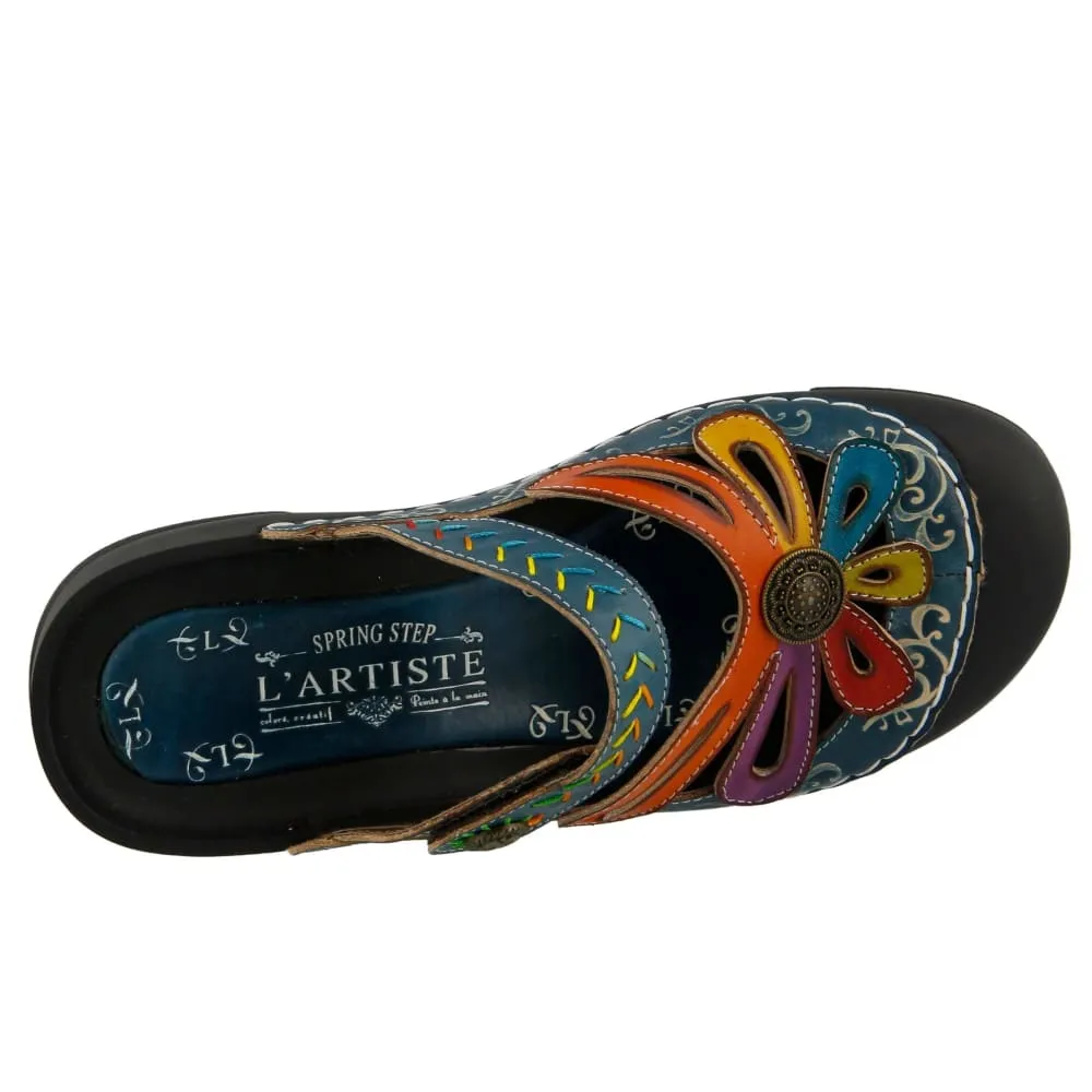 Spring Step Shoes L'Artiste Copa Hand Painted Leather Clogs