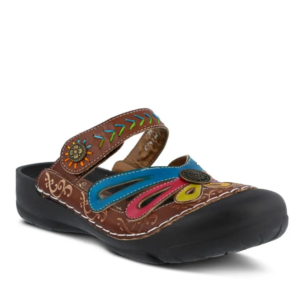 Spring Step Shoes L'Artiste Copa Hand Painted Leather Clogs