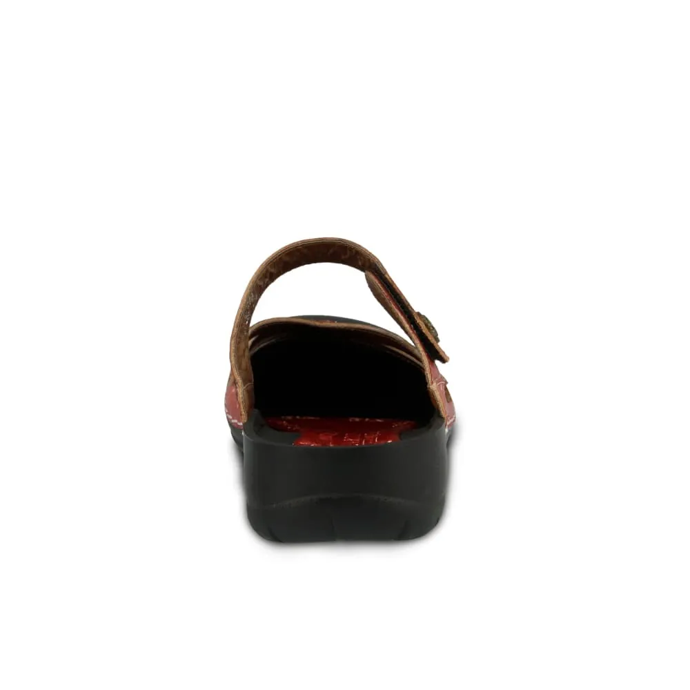 Spring Step Shoes L'Artiste Copa Hand Painted Leather Clogs