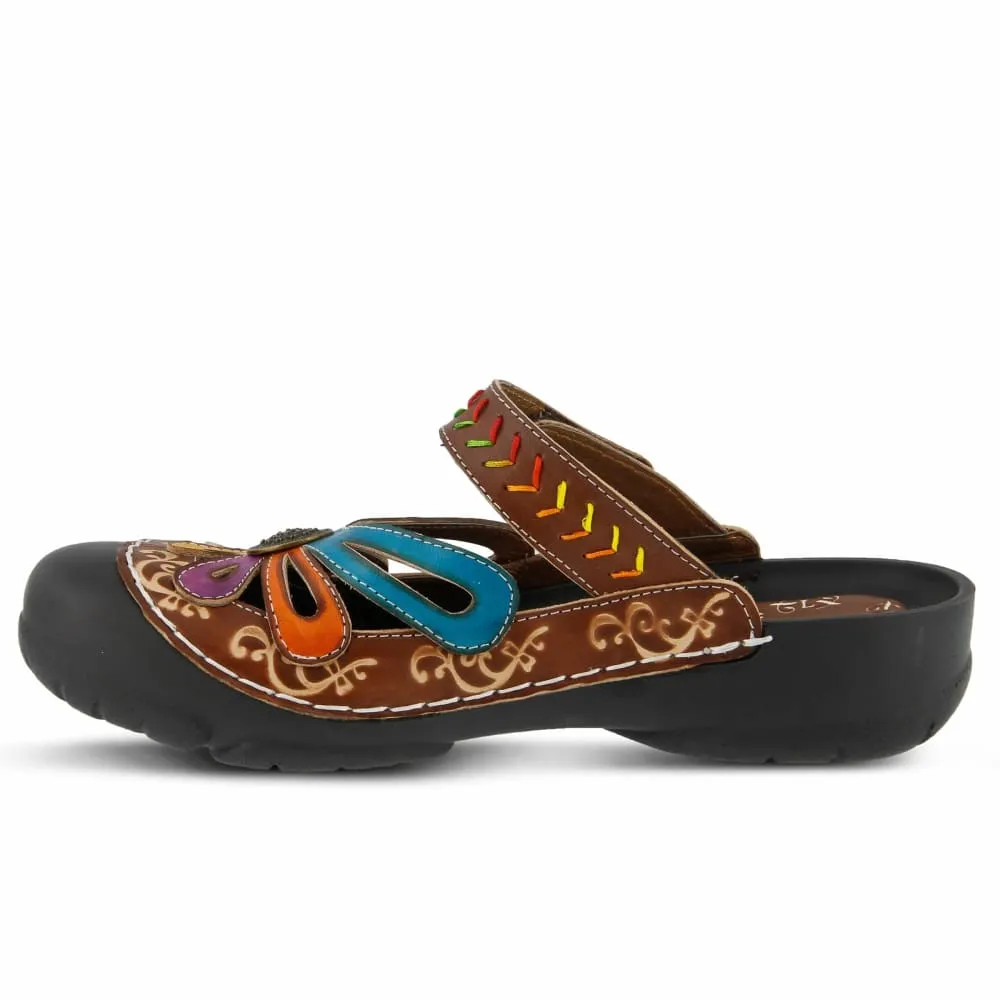 Spring Step Shoes L'Artiste Copa Hand Painted Leather Clogs