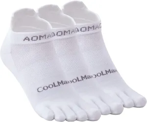 Toe Socks for Men and Women Athletic Running Coolmax Five Finger Ankle/Quarter Socks Breathable Lightweight, 3 Pairs