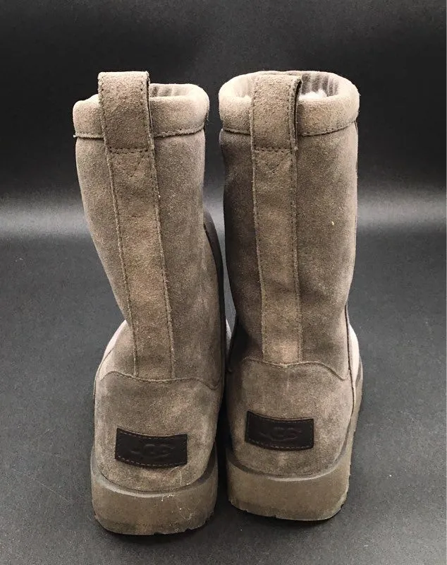 Ugg Women's Classic Short Gray Snow Boots - Size 8