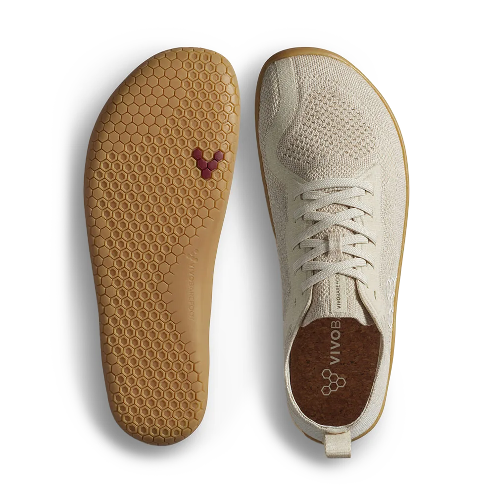 Vivobarefoot Primus Lite Knit Natural Mens Coconut